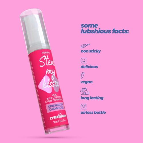 Steal My Kisses - fragole&champagne CRUSHIOUS STEAL MY KISSES - LUBRIFICANTE EDIBILE
